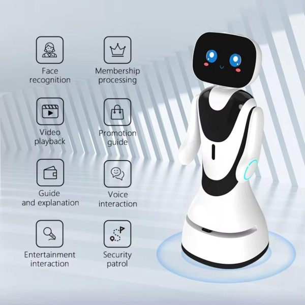 This Intelligent Robot, Made of ABS Sheet Metal, uses Laser ranging Technology for Real-time map Generation and is Ideal for Hotel Reception desks and Business Event Guidance. - Image 6