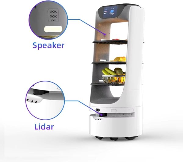 Autonomous Food Delivery Robot with Intelligent Navigation - Smart Restaurant Service Robot Obstacle Avoidance and Multi-Tray System - Image 4