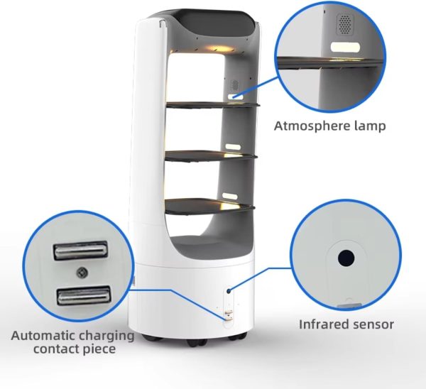 Autonomous Food Delivery Robot with Intelligent Navigation - Smart Restaurant Service Robot Obstacle Avoidance and Multi-Tray System - Image 5