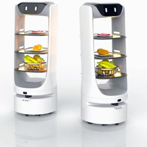 Autonomous Food Delivery Robot with Intelligent Navigation - Smart Restaurant Service Robot Obstacle Avoidance and Multi-Tray System